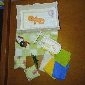 Barbie Mattel baby playscale dollhouse fashion doll babies with items furniture